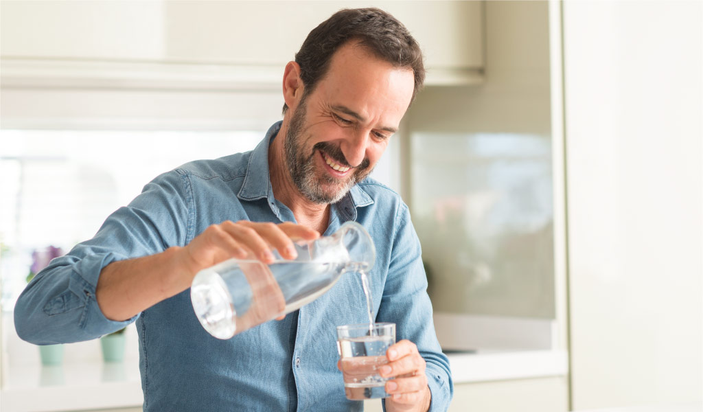 staying hydrated is vital for healthy heart