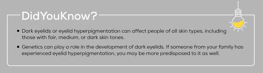 Did you know black eyelids