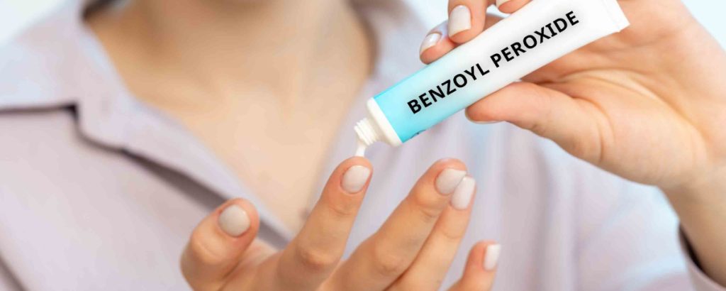 Benzoyl peroxide for skin